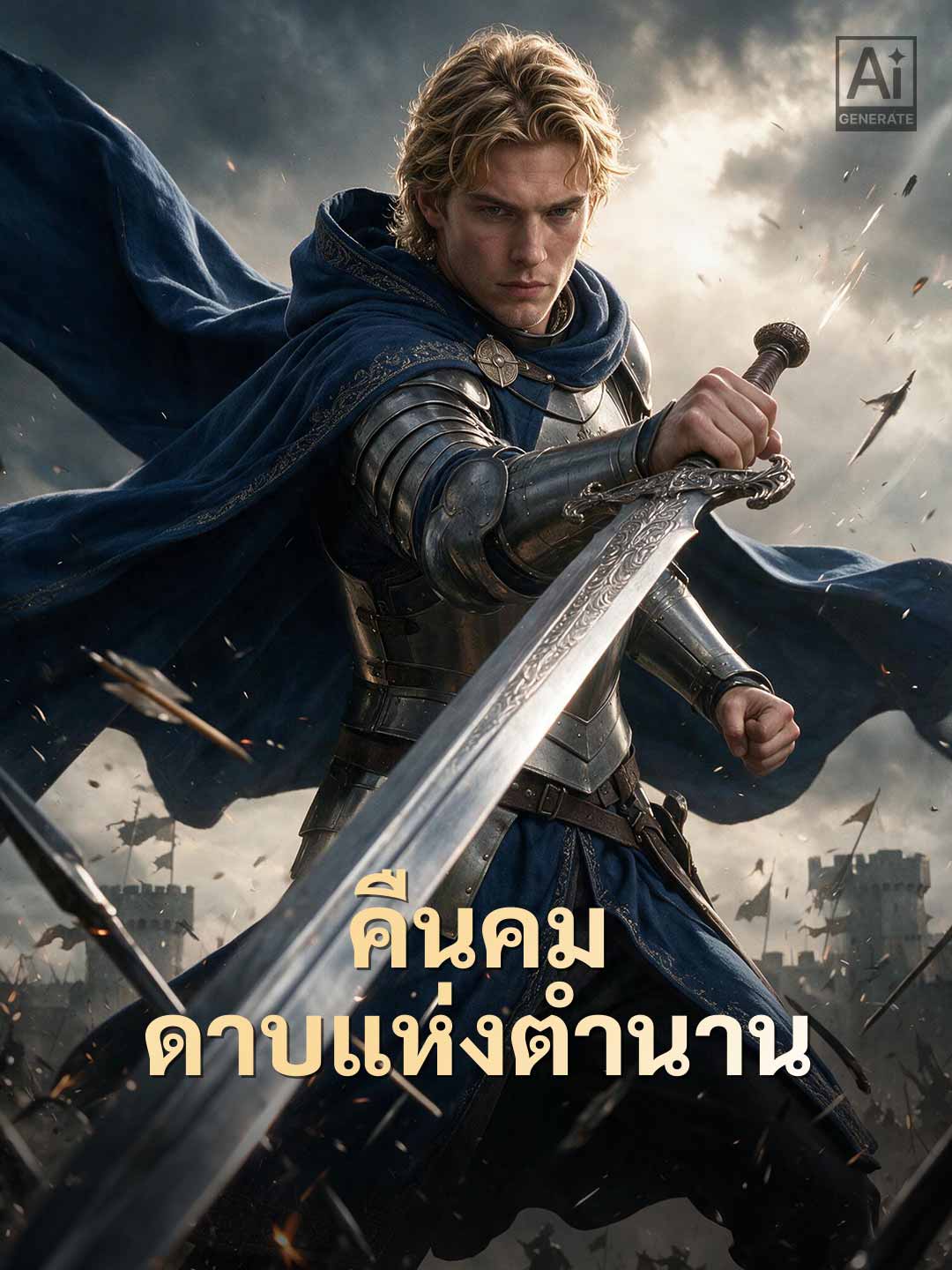 ปกของ คืนคมดาบแห่งตำนาน