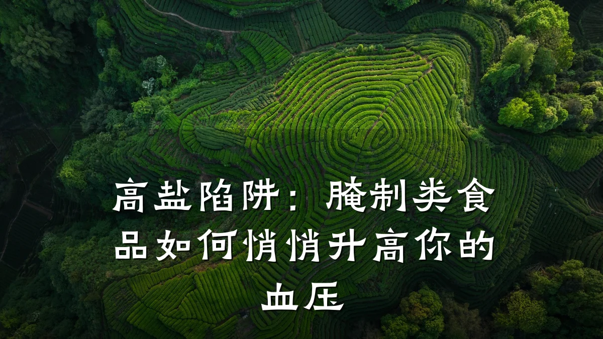高盐陷阱:腌制类食品如何悄悄升高你的血压