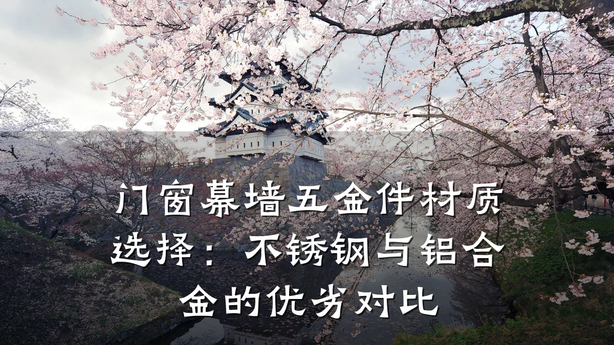 门窗幕墙五金件材质选择：不锈钢与铝合金的优劣对比