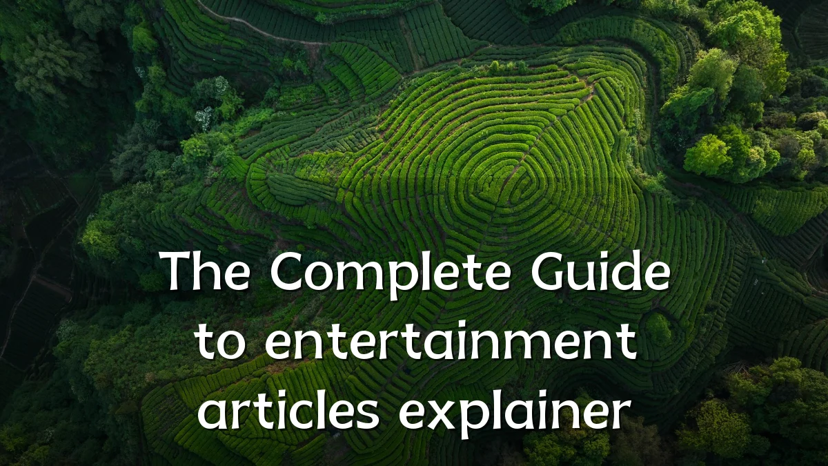 The Complete Guide to entertainment articles explainer