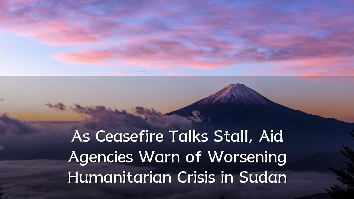 As Ceasefire Talks Stall, Aid Agencies Warn of Worsening Humanitarian Crisis in Sudan