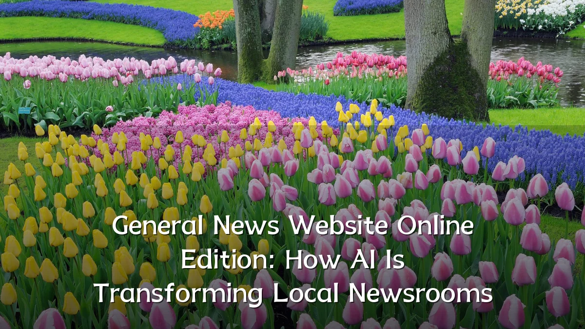 General News Website Online Edition: How AI Is Transforming Local Newsrooms