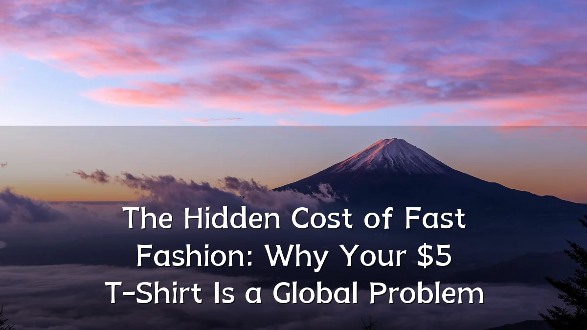 The Hidden Cost of Fast Fashion: Why Your $5 T-Shirt Is a Global Problem