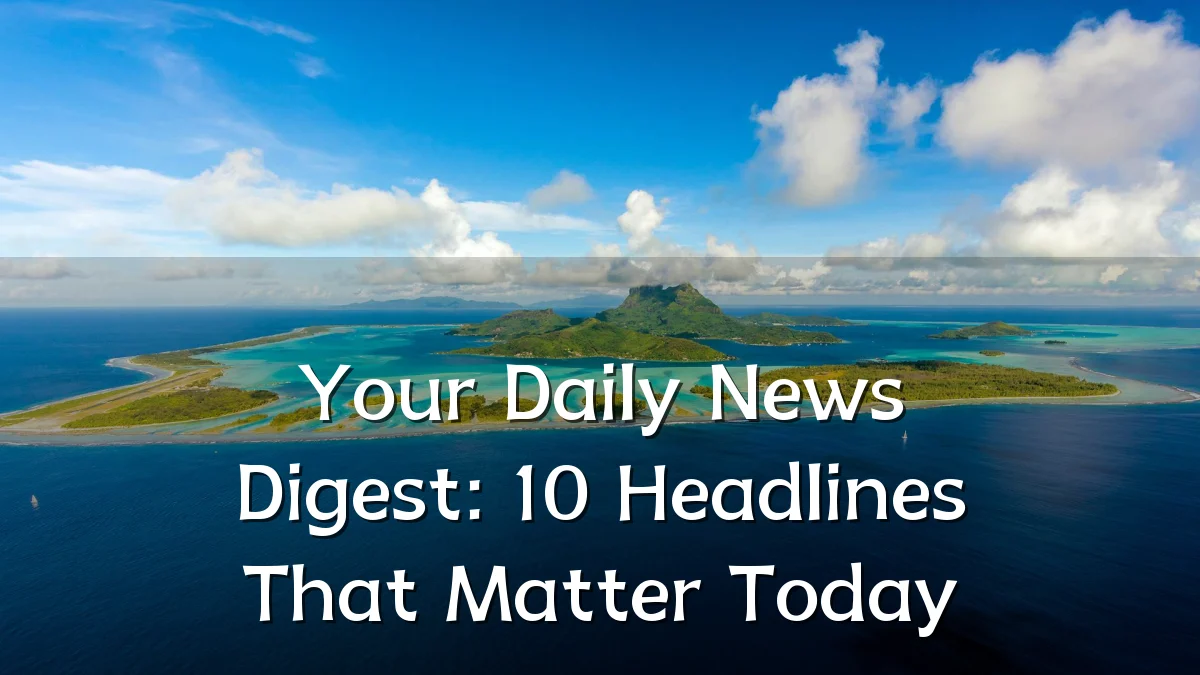 Your Daily News Digest: 10 Headlines That Matter Today