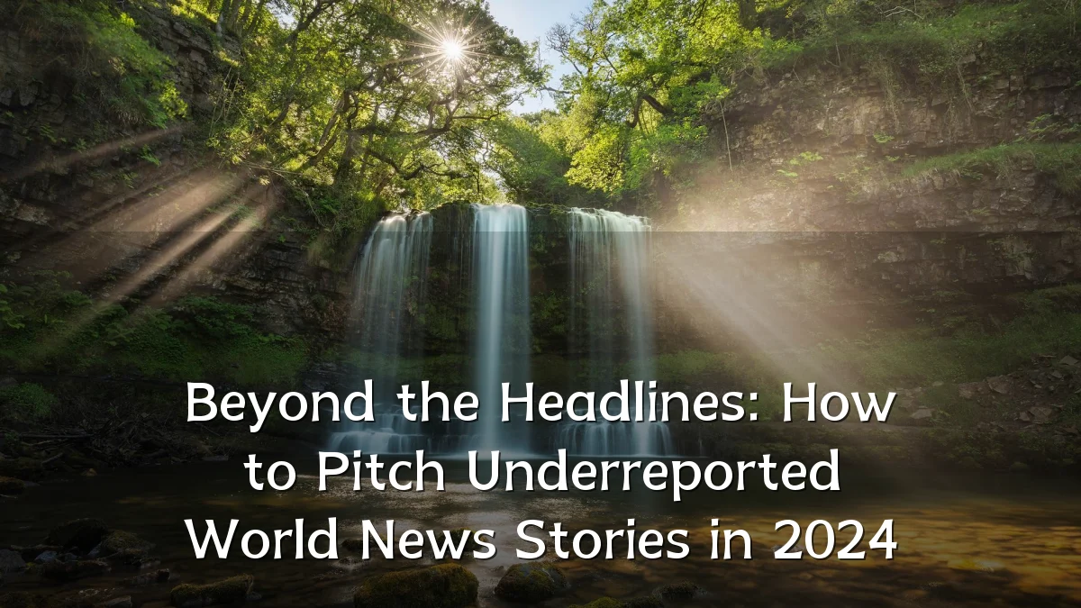 Beyond the Headlines: How to Pitch Underreported World News Stories in 2024