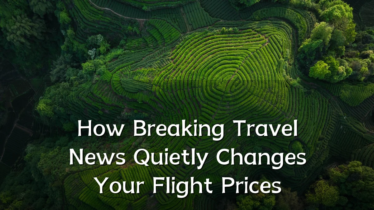 How Breaking Travel News Quietly Changes Your Flight Prices
