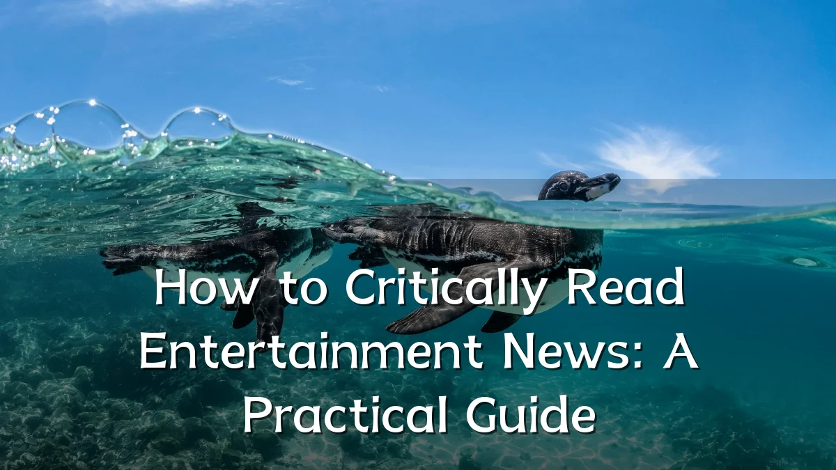 How to Critically Read Entertainment News: A Practical Guide
