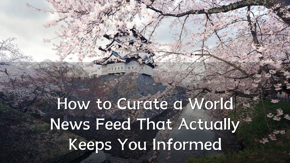 How to Curate a World News Feed That Actually Keeps You Informed