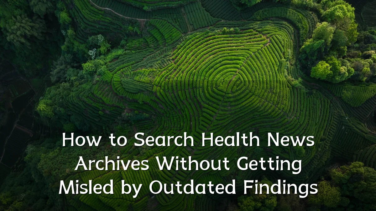 How to Search Health News Archives Without Getting Misled by Outdated Findings
