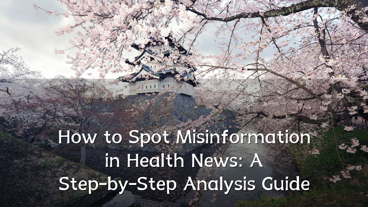 How to Spot Misinformation in Health News: A Step-by-Step Analysis Guide