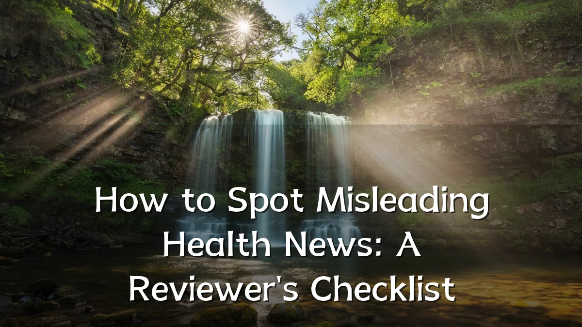 How to Spot Misleading Health News: A Reviewer's Checklist