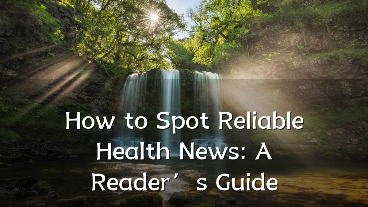 How to Spot Reliable Health News: A Reader’s Guide