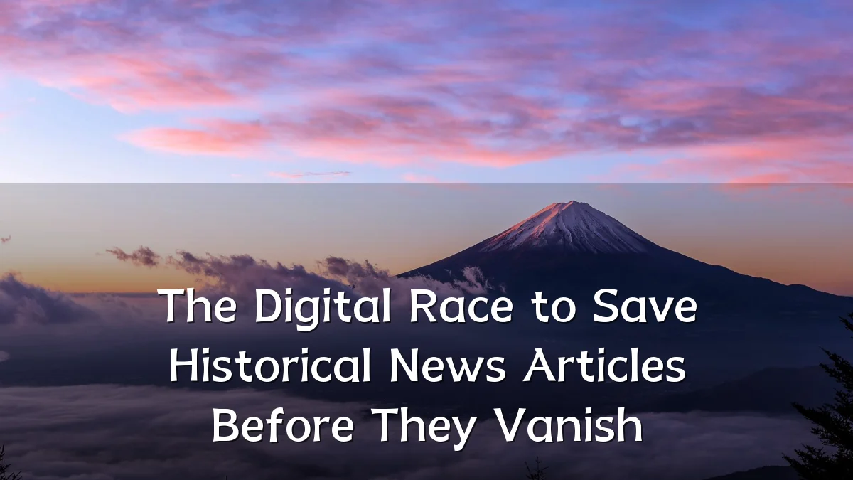 The Digital Race to Save Historical News Articles Before They Vanish