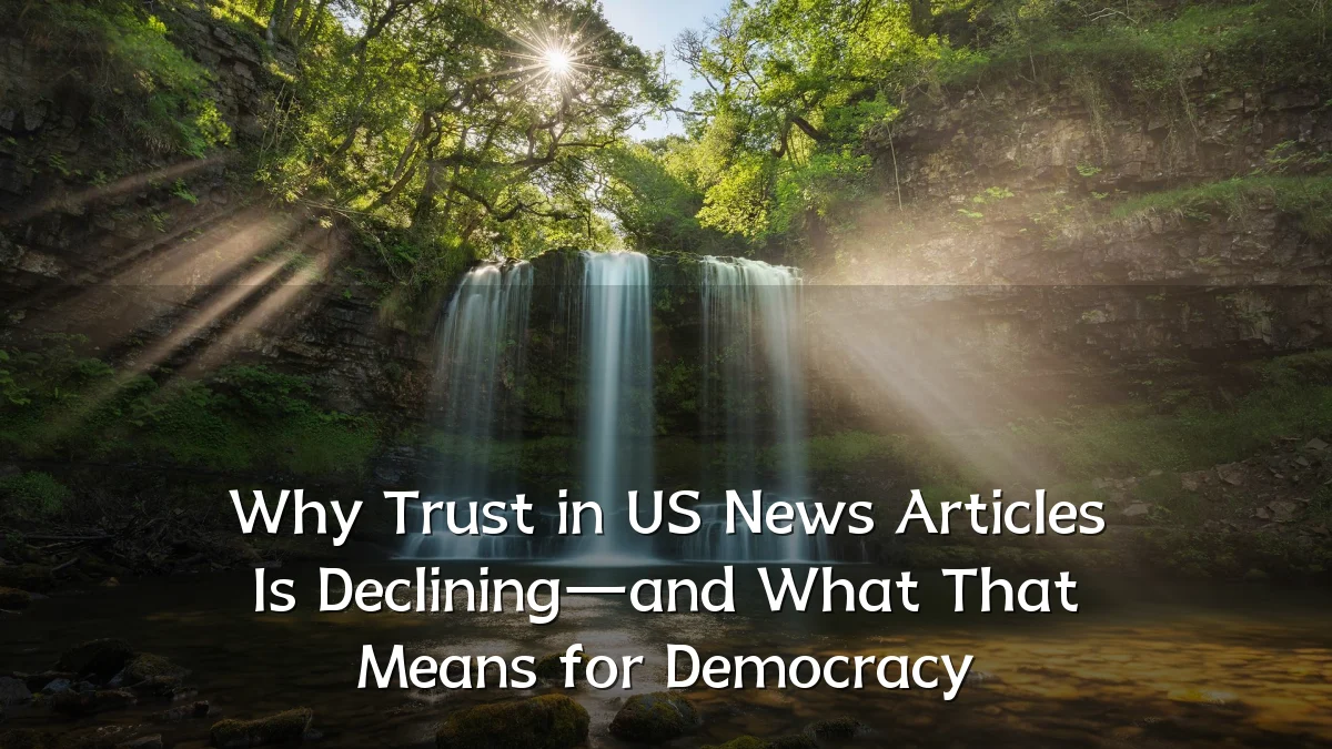 Why Trust in US News Articles Is Declining—and What That Means for Democracy